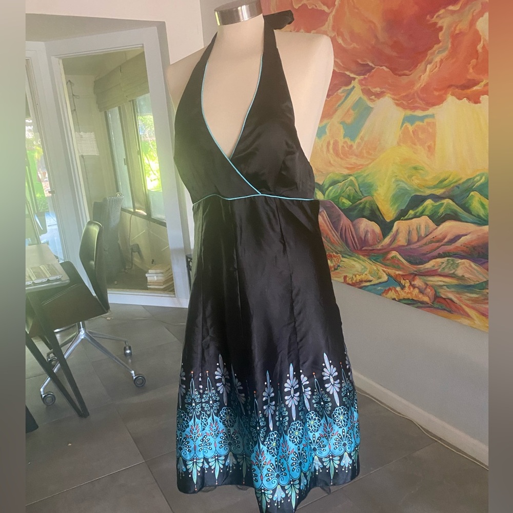 Magazine Silk Party Dress Halter M